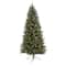 6ft. Pre-Lit Snow Tipped Portland Spruce Artificial Christmas Tree with Frosted Berries and Pinecones, Clear LED Lights